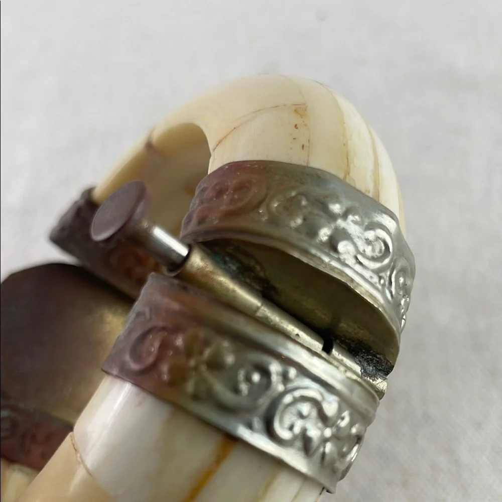 Vintage Tibetan Tribal Bone Bracelet